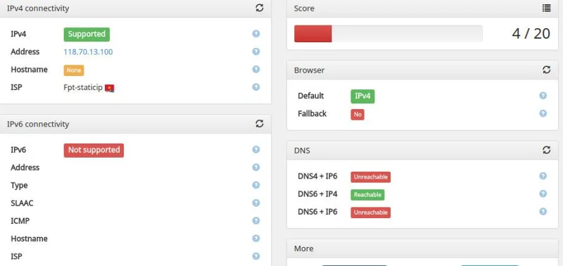 Bagaimana untuk menguji sambungan IPv6