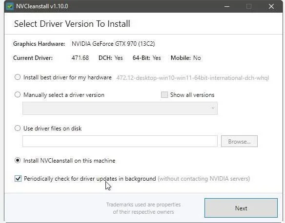Personnalisez les paramètres du pilote NVIDIA avec NVCleanstall