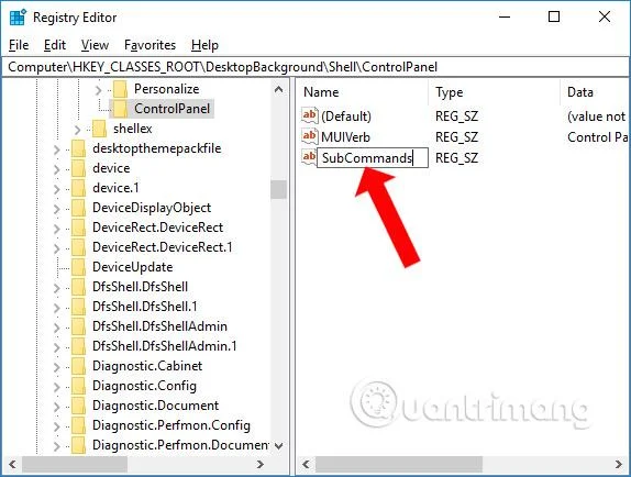 Cara membuat Senarai Panel Kawalan dalam menu klik kanan