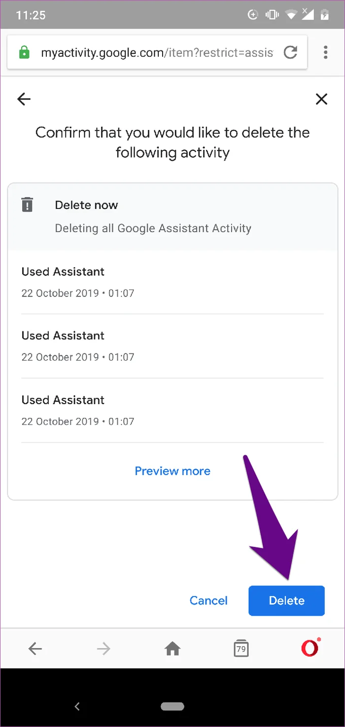 Bagaimana untuk memadamkan sejarah Google Assistant pada Android