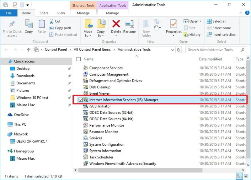 Arahan untuk menyediakan dan mengurus Pelayan FTP pada Windows 10