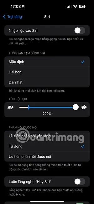Bagaimana untuk melaraskan kelajuan bercakap iPhone Siri