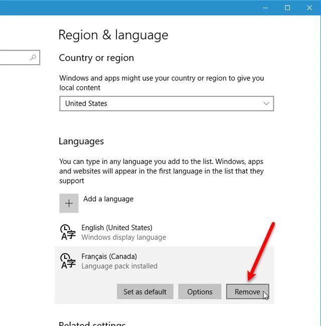 Come cambiare la lingua del sistema in Windows 10