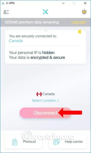 Cara menggunakan X-VPN untuk melayari web tanpa nama pada Windows