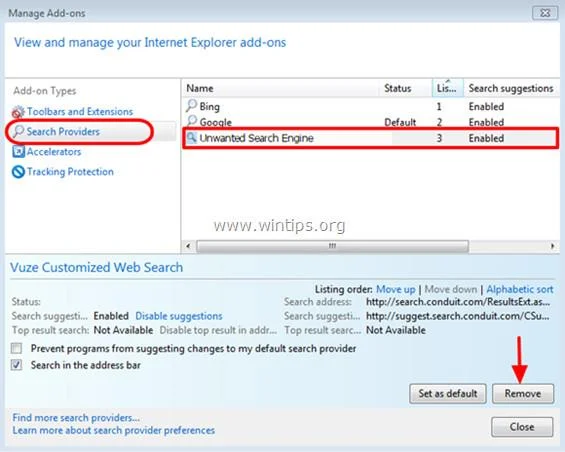 Arahan untuk mengalih keluar MyStartSearch pada semua pelayar