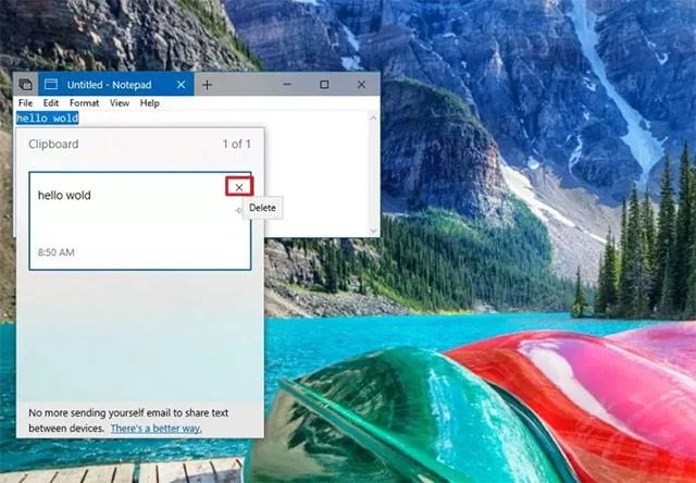 Windows10でクリップボードを削除する方法