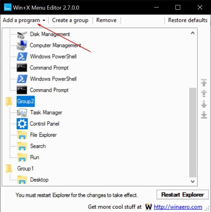 Cara menambah Panel Kawalan pada Menu Pengguna Kuasa (Windows + X) pada Windows 10