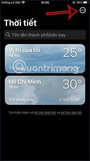 Cara menghidupkan makluman cuaca buruk pada iPhone