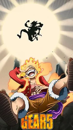 Luffy Gear 5 duvar kağıdı, Luffy Tanrısı Nika duvar kağıdı