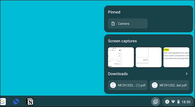Dosyaları veya klasörleri Chromebook'unuzun 'görev çubuğuna' nasıl sabitleyebilirsiniz?