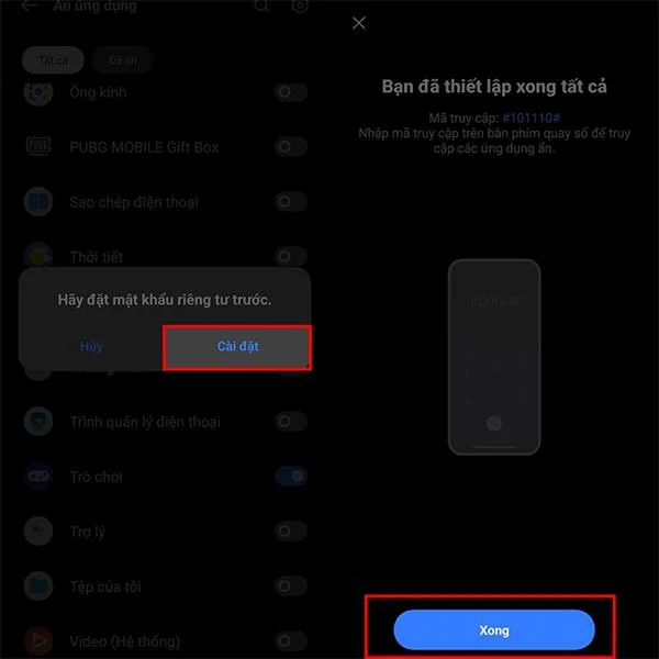 Configurer le code de sécurité sur Realme