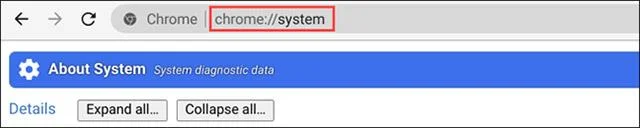 Arahan untuk melihat parameter RAM pada Chromebook