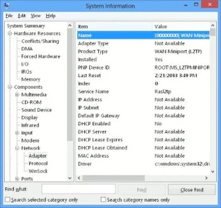 Windows 10da Ağ Bağdaştırıcısı ayrıntıları nasıl görüntülenir?