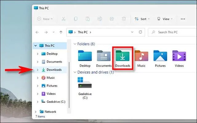Cartella Download in Windows