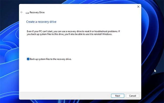 Hoe het probleem op te lossen dat zich voordeed tijdens het maken van de herstelschijf op Windows