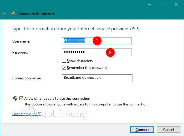 วิธีการตั้งค่าและใช้การเชื่อมต่ออินเทอร์เน็ต PPPoE บน Windows 10