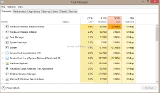Herstel een abnormaal hoge CPU-fout als gevolg van TiWorker.exe op Windows 10/8.1/8