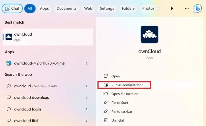 Windows'ta ownCloud nasıl kurulur