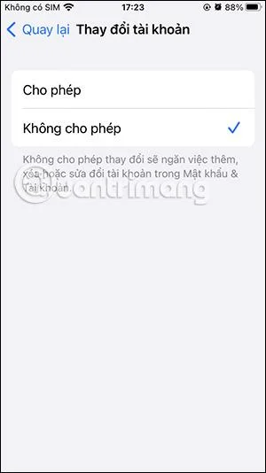 Arahan untuk menyekat orang lain daripada menukar kata laluan iPhone