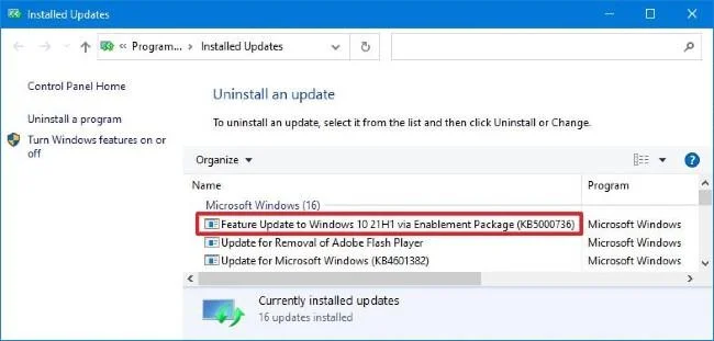 Comment supprimer la mise à jour de Windows 10 pour revenir à l'ancienne version de Windows
