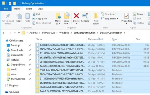 Padamkan cache kemas kini Windows 10 untuk mengosongkan ruang memori