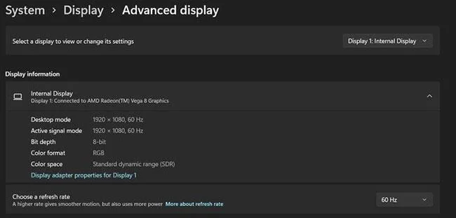 Hoe de vernieuwingsfrequentie op Windows 11 te wijzigen Hoe de vernieuwingsfrequentie op Windows 11 te wijzigen