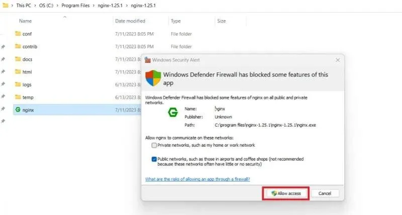 Windows'ta Nginx Sunucusu nasıl kurulur ve çalıştırılır