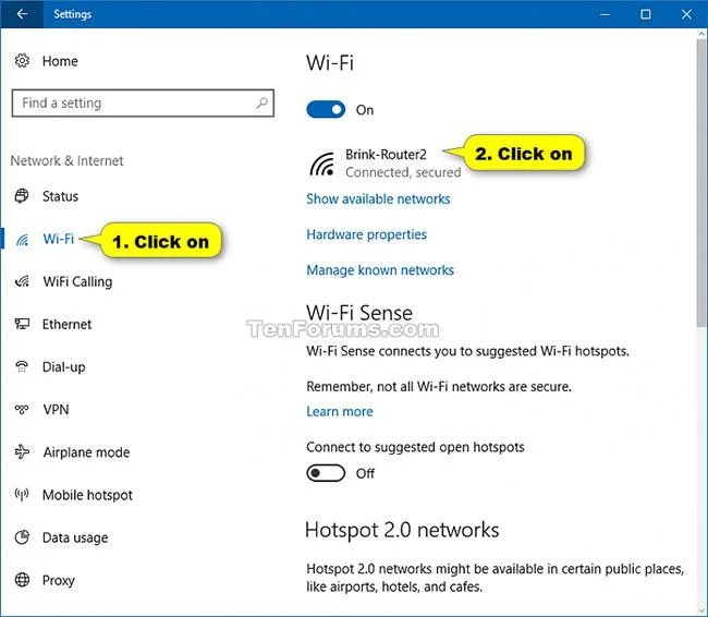 Windows 10'da otomatik kablosuz ağ bağlantısı nasıl açılır/kapatılır