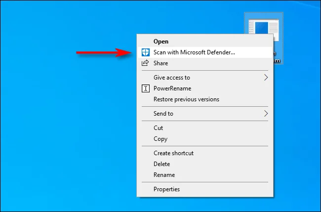 Arahan untuk menggunakan Windows Defender