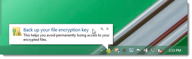Arahan untuk menggunakan EFS untuk menyulitkan fail dan folder pada Windows 8.1 Pro