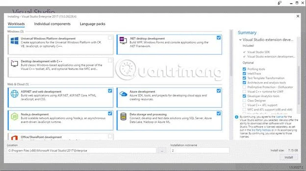 Çevrimdışı bir Visual Studio kurulum dosyası nasıl oluşturulur
