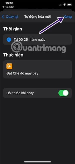 Cara menghidupkan dan mematikan mod kapal terbang secara automatik pada iPhone