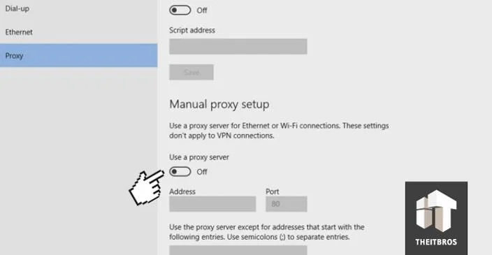 Windows 10'da Proxy Sunucuya Bağlanılamıyor hatasını düzeltme