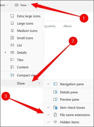 Windows 11/10/7/8でファイル拡張子を表示および表示する方法