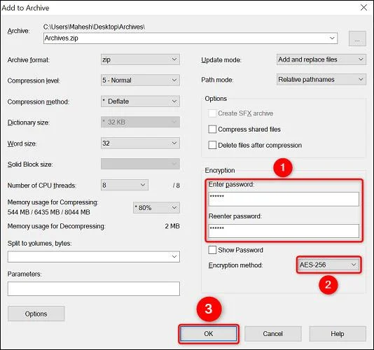Hoe ZIP-bestanden op Windows met een wachtwoord te beveiligen