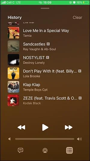 Bagaimana untuk melihat sejarah mendengar Apple Music