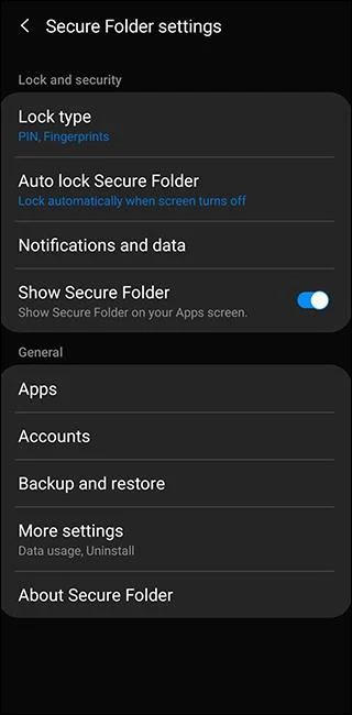 Samsung 携帯電話で隠しフォルダーを使用する方法
