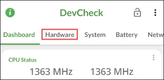 Comment vérifier des informations détaillées sur le processeur et la vitesse du téléphone Android avec l'application DevCheck