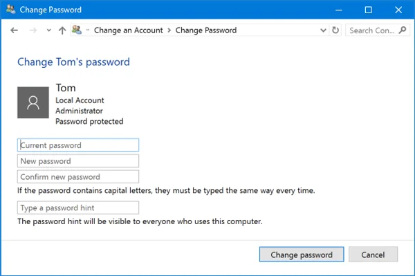 Bagaimana untuk menetapkan kata laluan untuk komputer Windows 10, bagaimana untuk menukar kata laluan Windows 10
