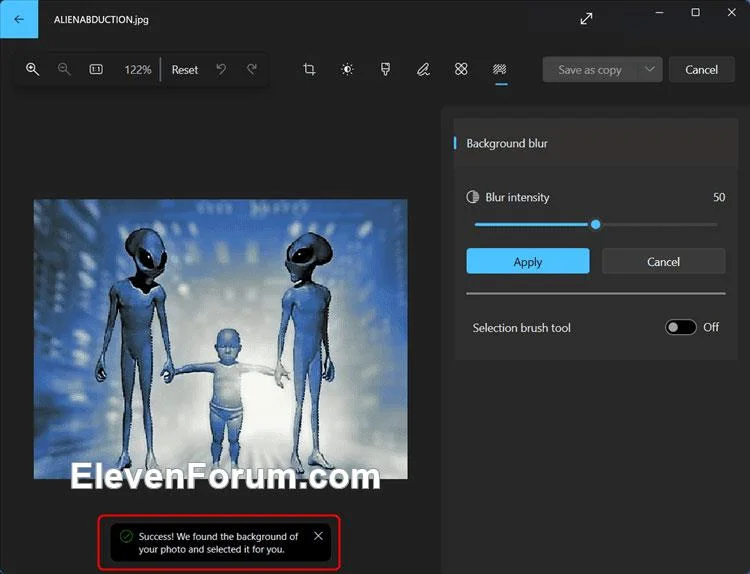 Hoe u de afbeeldingsachtergrond kunt vervagen in de Foto's Windows 11-app