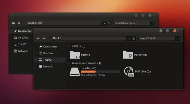 Tema Ubuntu Dark