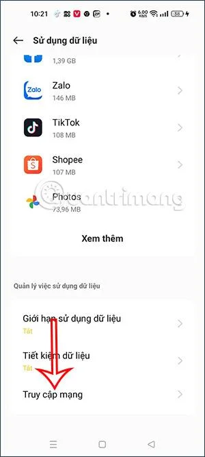 Cómo desactivar aplicaciones que usan datos en teléfonos Oppo