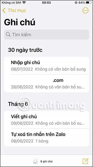 Bagaimana untuk mengunci nota iPhone dengan Touch ID