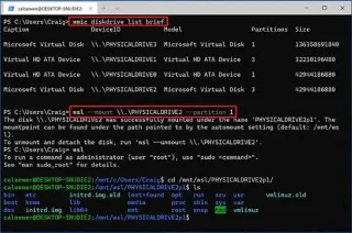 Windows 10 で WSL2 を使用して Linux ファイル システムをマウントする方法