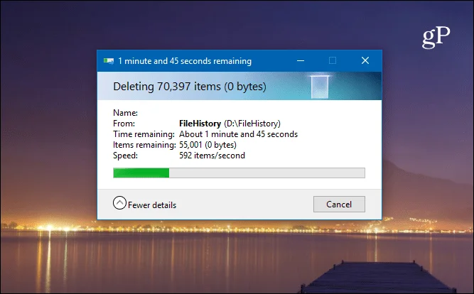 Windows 10'da Dosya Geçmişi'nin eski sürümleri nasıl silinir