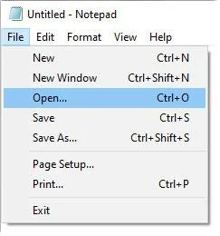 Notepad Datei Öffnen