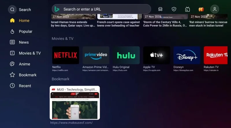 Open TV Browser