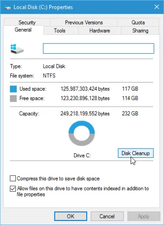 Bagaimana untuk mendapatkan kembali 20GB ruang selepas kemas kini Windows 10 November