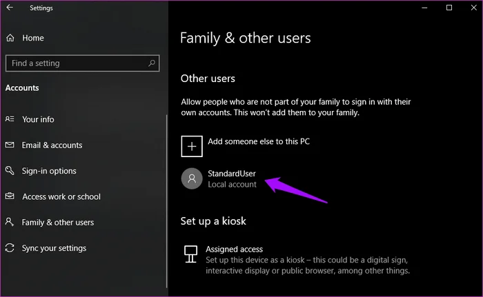 Perbezaan antara akaun standard dan akaun Pentadbir pada Windows 10