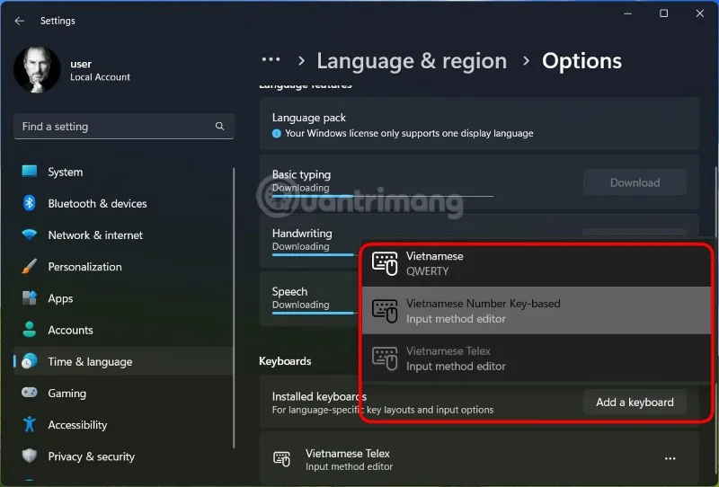 Vietnamese typefouten oplossen in de Microsoft Mail-applicatie op Windows 11